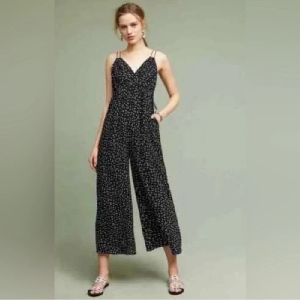 Anthropologie Finley Wide-Leg Jumpsuit PolkaDot 6 - Picture 10 of 10